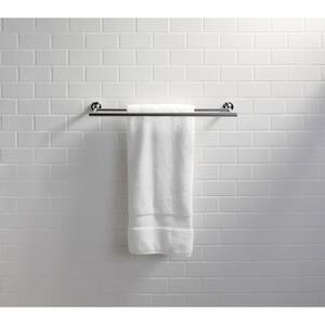 Purist 24 in. Wall Mounted Double Towel Bar in Vibrant Titanium
