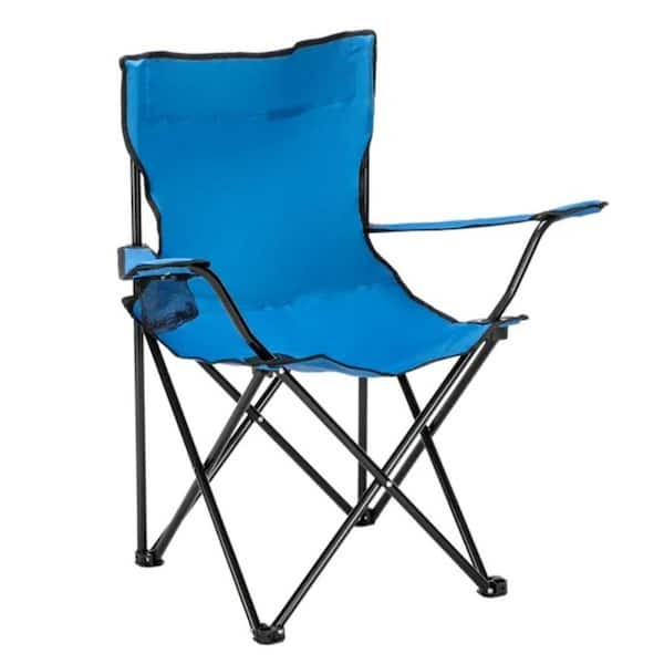ESILOO Small Camp Chair-Portable Folding Chair for Camping & Fishing, Lightweight & Durable, Blue