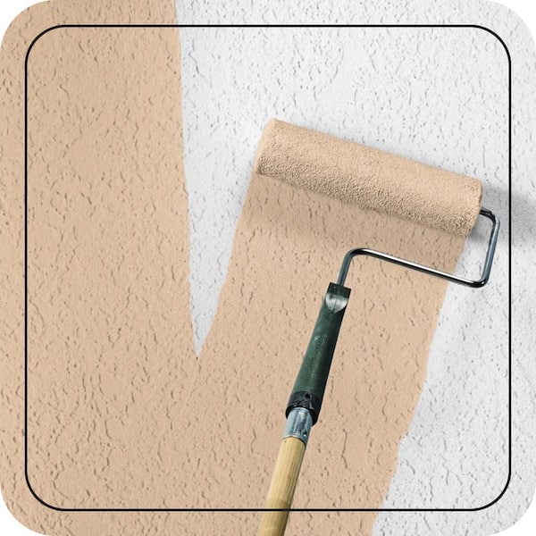 1 gal. #S250-2 Almond Biscuit Elastomeric Masonry, Stucco and Brick Exterior Paint