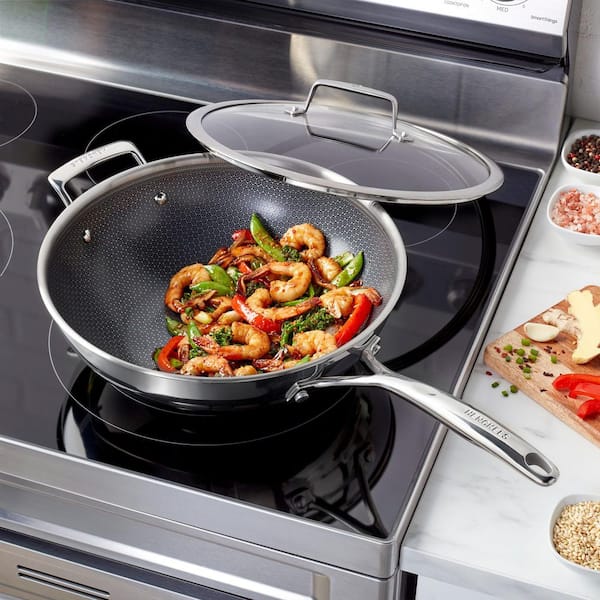 ZWILLING Paradigm Ceramic 12 in Stainless Steel Nonstick Wok with