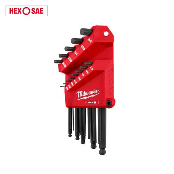 Powerbuilt 13-Piece SAE Long Arm Magnetic Hex Key Wrench Set – 941641