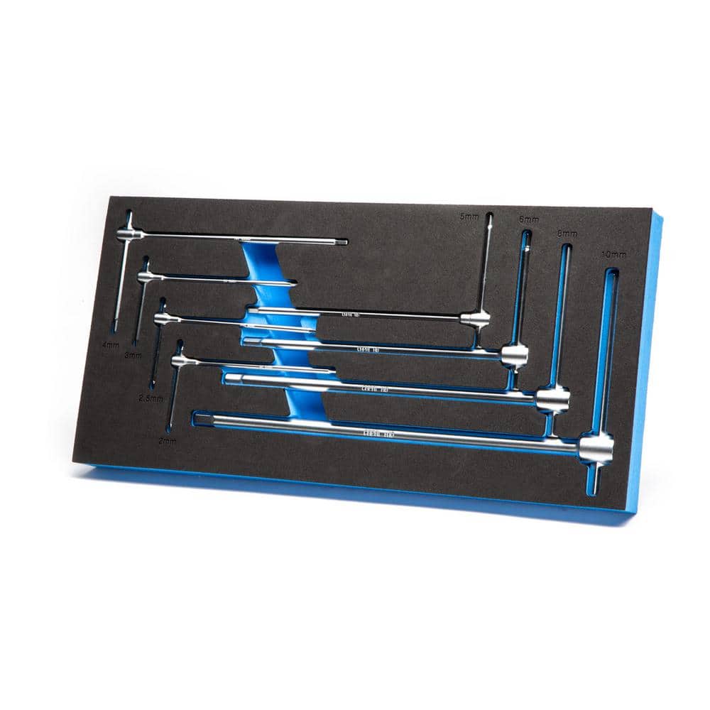 Capri Tools Metric Sliding T-Handle Hex Wrench Set with Mechanic's