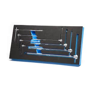 Metric Sliding T-Handle Hex Wrench Set with Mechanic's Tray (8-Piece)