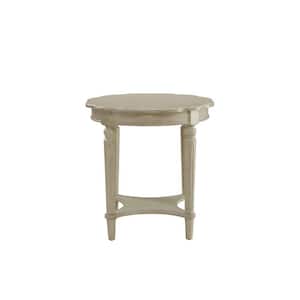 Amelia 24 in. W White 24 in. H Round Wood End Table