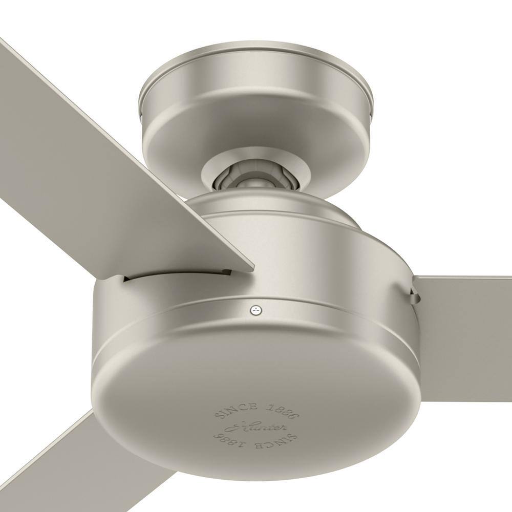 Presto Matte Nickel 52" Low Profile Ceiling Fan with Remote
