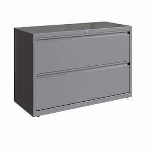 42 in. W Arctic Silver 2-Drawer Lateral File Cabinet