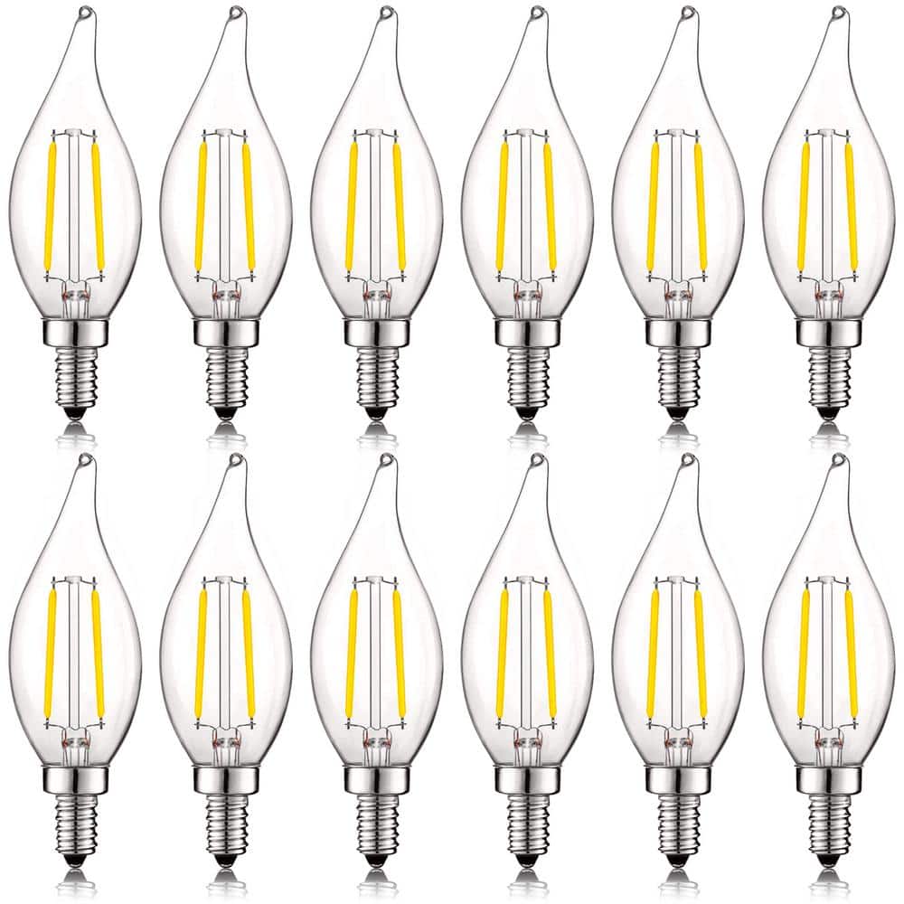 40-Watt Equivalent CA11 Dimmable LED Light Bulbs UL Listed 4000K Cool White (12-Pack) price history on PriceWatchPro