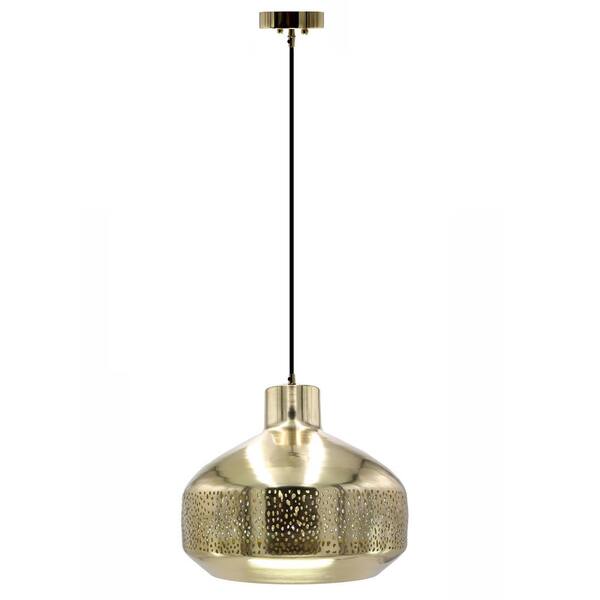 16&#34; Sorrento Teardrop 1-Light Metal Pendant Ceiling Light - River of Goods: UL Listed, Adjustable Height, E26 Base