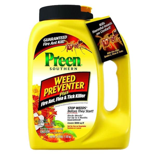 Preen 4.25 lbs. Southern Weed Preventer Plus Fire Ant Flea and Tick Killer