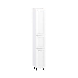 Milton 15 in. W x 24 in. D x 94.5 in. H Assembled Shaker Pantry Kitchen Cabinet in Bright White