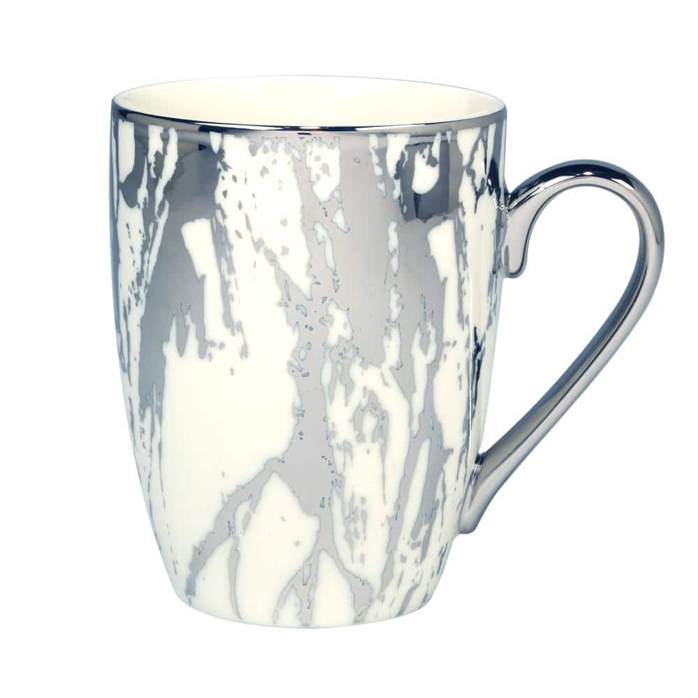 Certified International Matrix Silver 16 oz. Porcelain Mug (Set of 6)  26544SET6 - The Home Depot