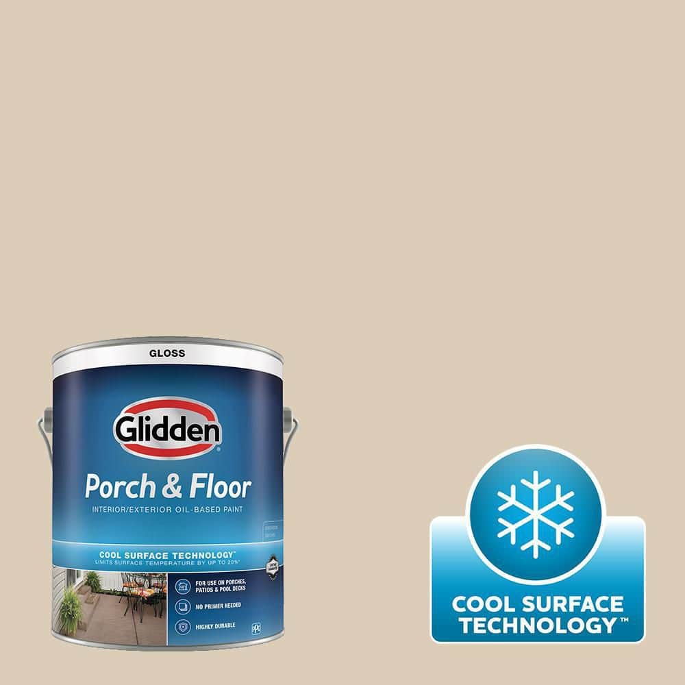 Glidden 1 gal. PPG10973 Toasted Almond Gloss Interior/Exterior Porch