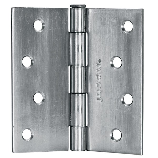 JELD-WEN 36 in x 80 in 4 Lite Equal Right-Hand/Inswing Chinchilla