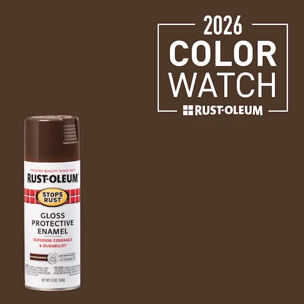 12 oz. Protective Enamel Gloss Leather Brown Spray Paint