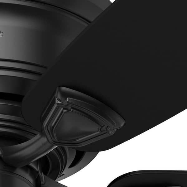 Hunter - Sea Wind 48 in. Indoor/Outdoor Matte Black Ceiling Fan For Patios or Bedrooms