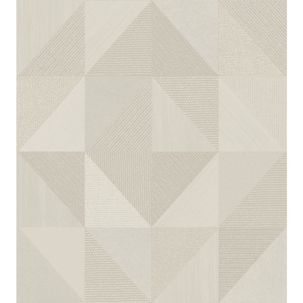 Italian Textures 4 Collection Grey Geometric Congo Matte Finish Vinyl on Non-Woven Non-Pasted Wallpaper Roll