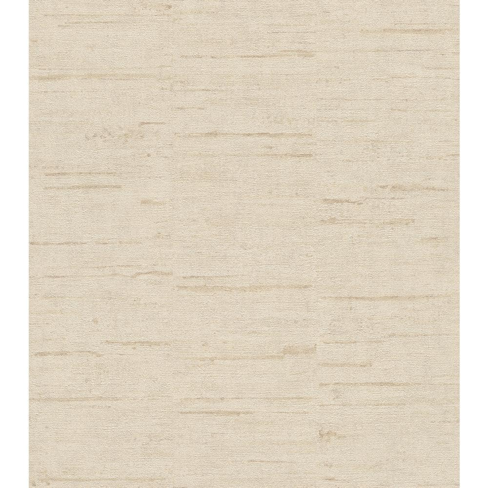 57.8 sq. ft. Maclure Champagne Striated Texture Strippable Wallpaper Covers