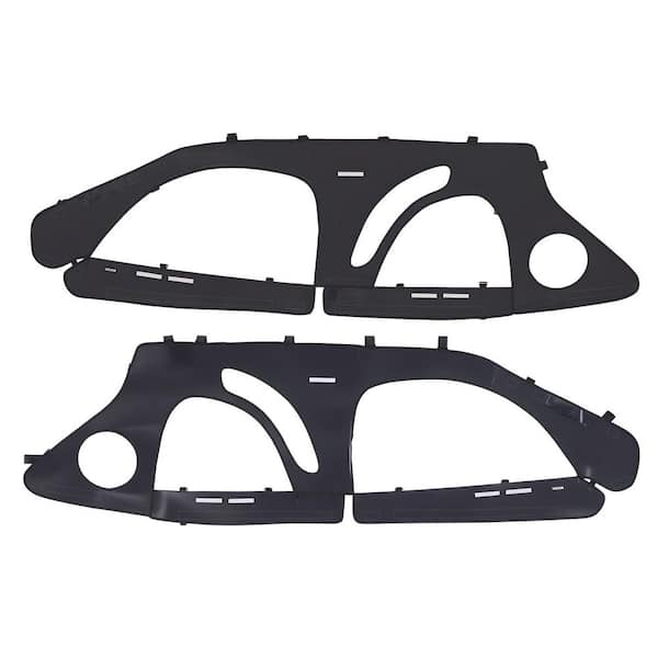 Cab Enclosure Upper Doors, Compatible with Polaris RZR PRO 2020-2024/Polaris RZR Turbo, Zipper UTV Soft Side Window Kit