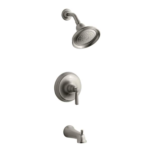 KOHLER Bancroft 1-Handle Tub and Shower Trim in Brushed Nickel (Valve Not Included)