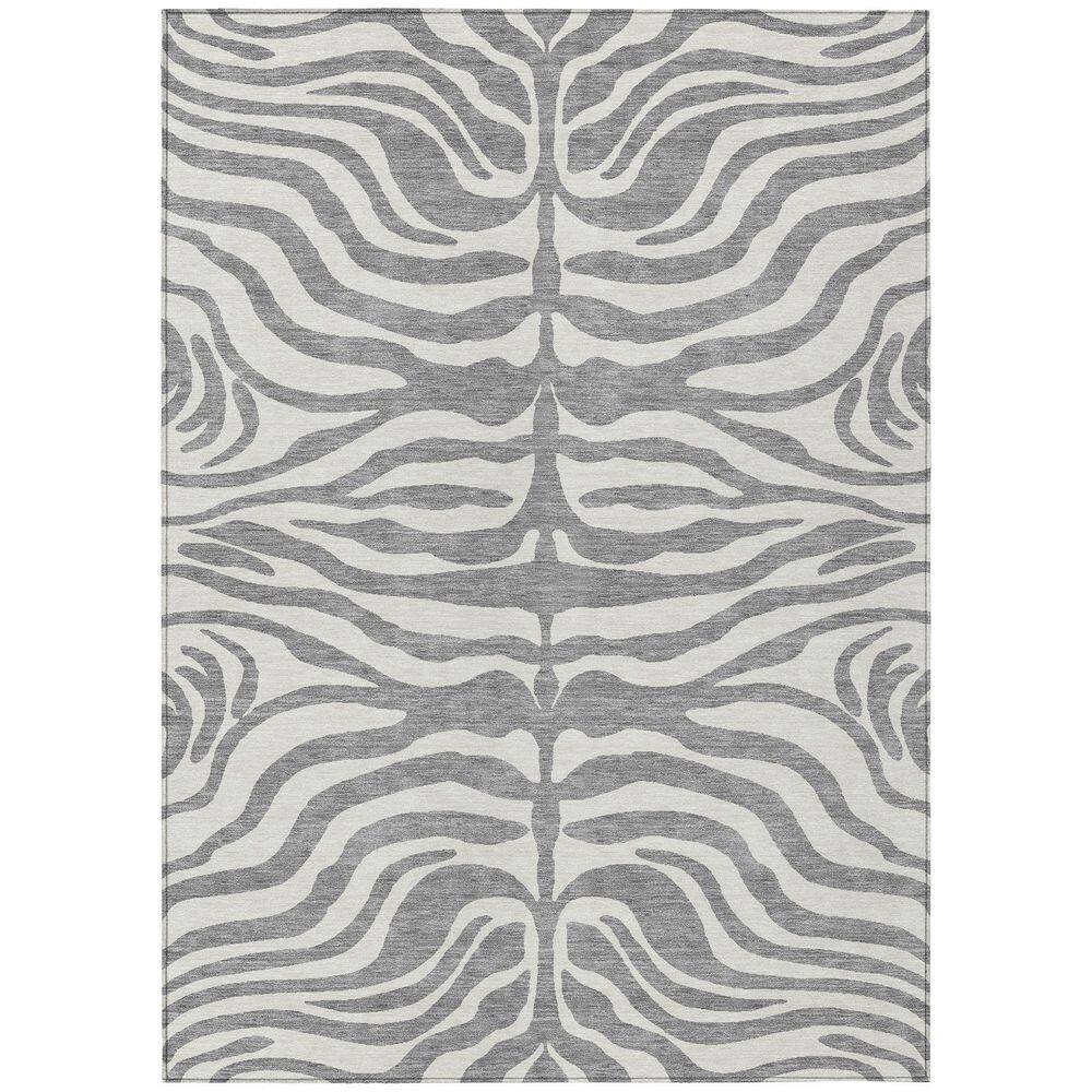 Red Synthetic Rectangular Washable Area Rug 46" x 30"