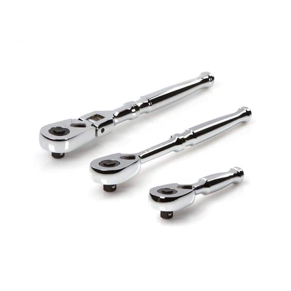 TEKTON 1/4 in. Drive Quick-Release Ratchet Set (3-Piece)
