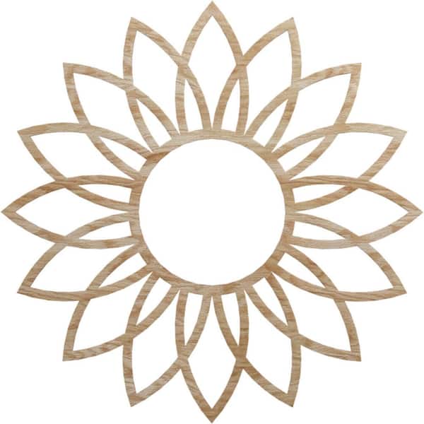 Ekena Millwork 0.375 in. x 30 in. x 30 in. Wood Medallion Moulding