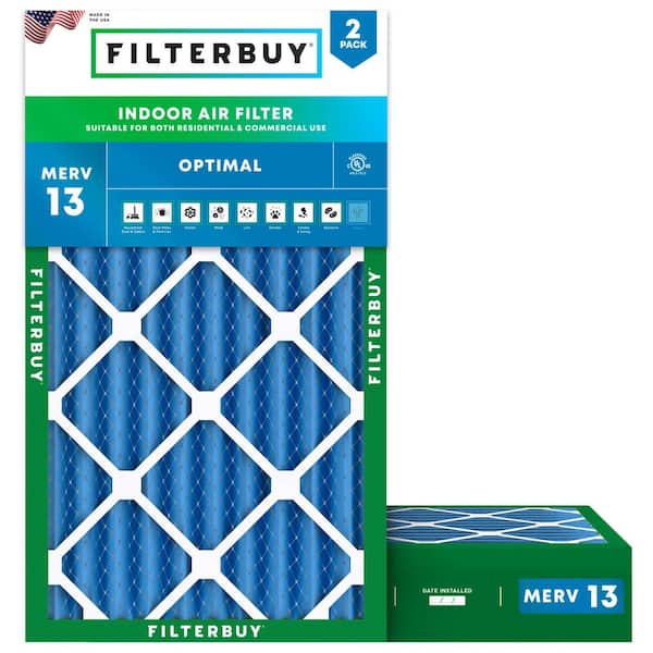 14 in. x 27 in. x 4 in. MERV 13 (FPR 10) Health Defense Pleated HVAC AC Furnace Air Filters Replacement (2-Pack)
