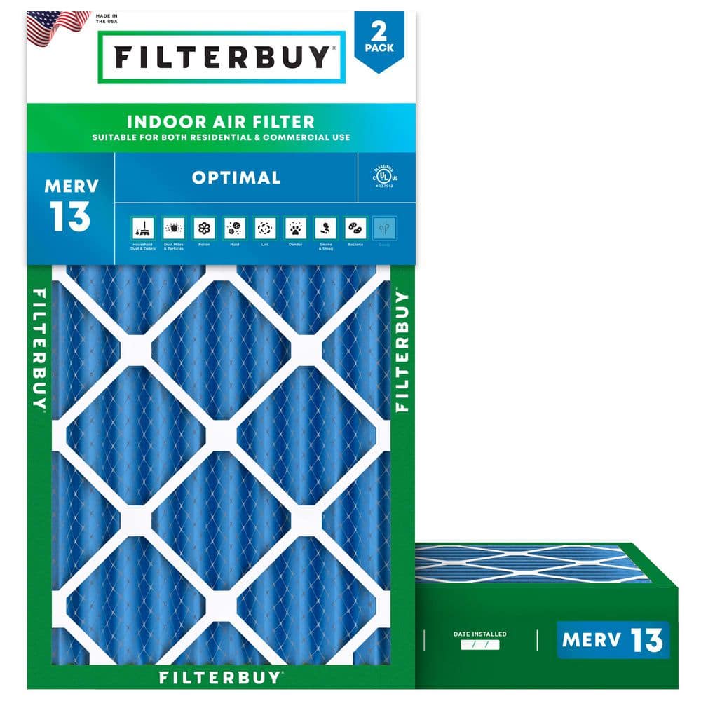 24 in. x 36 in. x 4 in. MERV 13 (FPR 10) Health Defense Pleated HVAC AC Furnace Air Filters Replacement (2-Pack) price history on PriceWatchPro