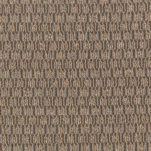 Social Network II  - Marble - Brown 21 oz. Nylon Loop Installed Carpet