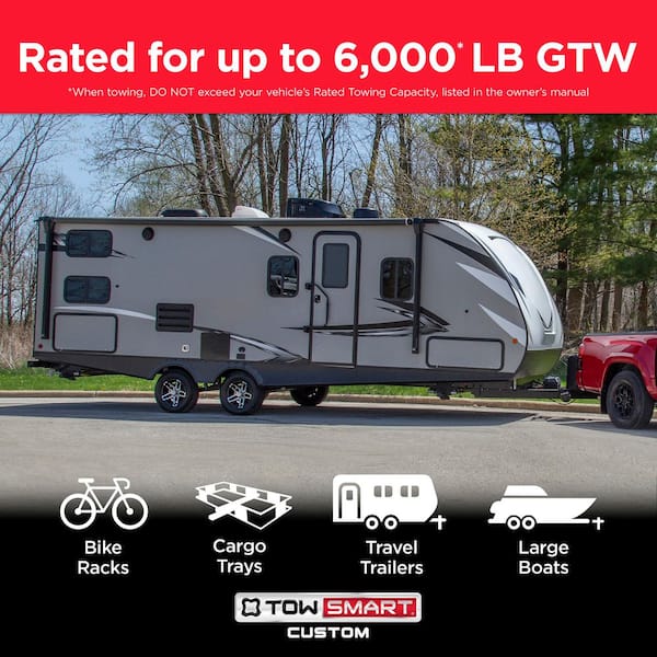 Custom 2 in. Hitch Receiver for Select Dodge Durango, Jeep Grand Cherokee, SRT8, Track hawk