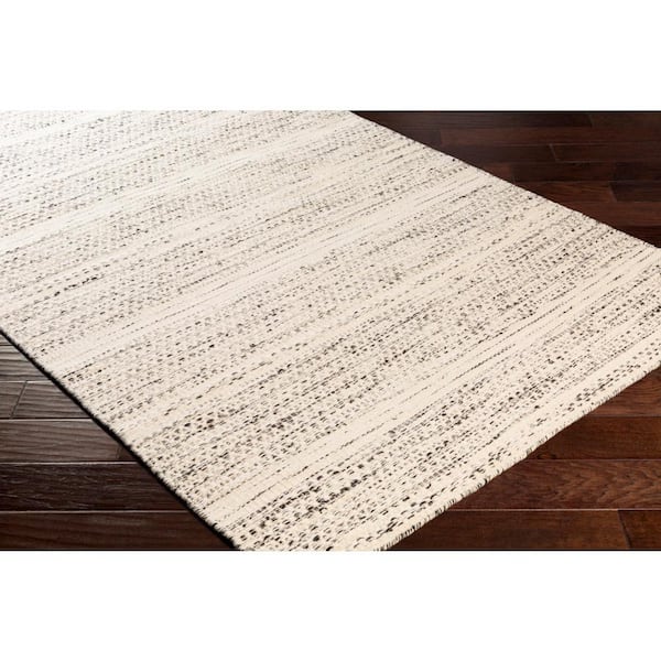Lawrence Cream/Black 5 ft. x 8 ft. Indoor Area Rug