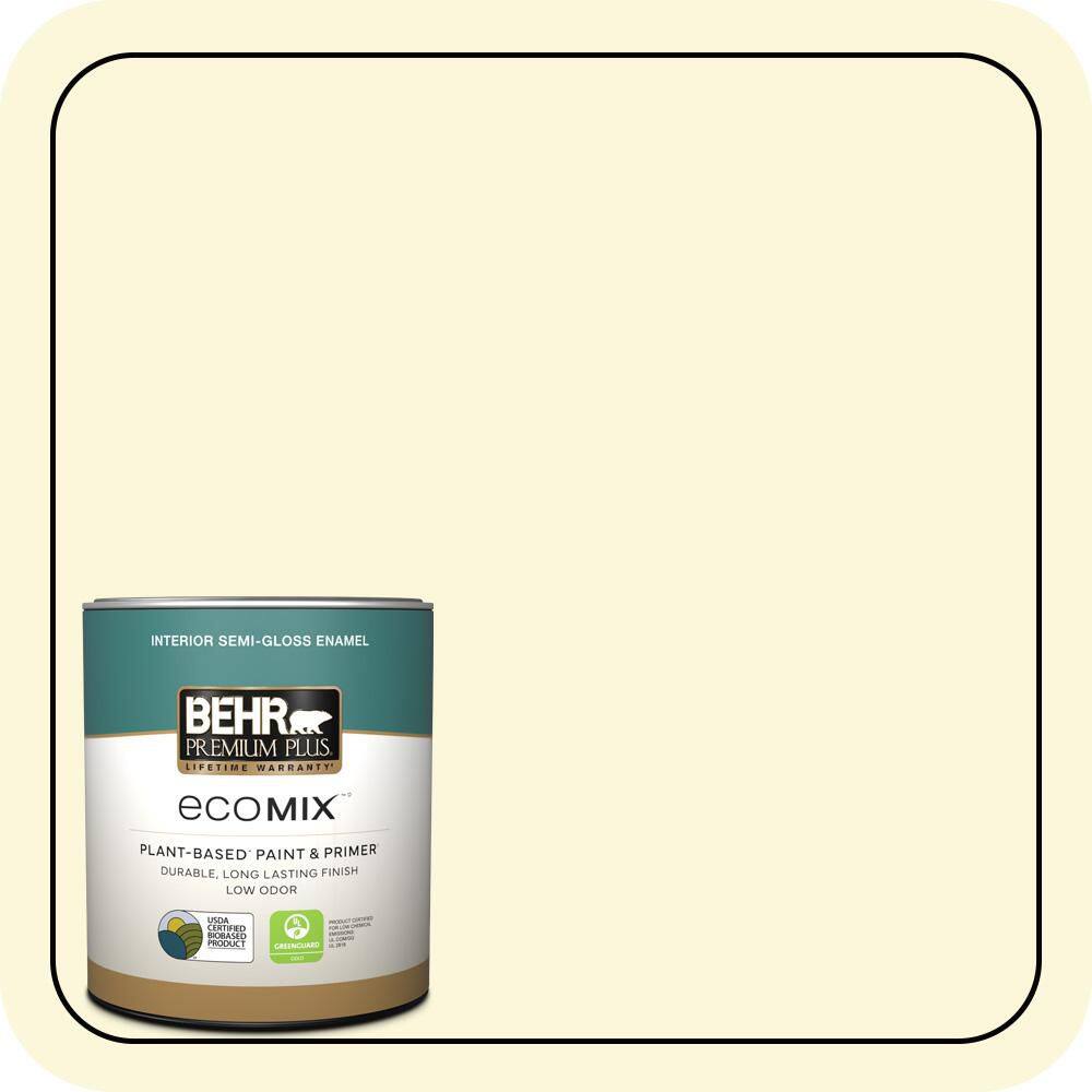1 qt. #PPL-10 Warm Sun Semi-Gloss Enamel EcoMix Plant-Based Interior Paint & Primer price history on PriceWatchPro