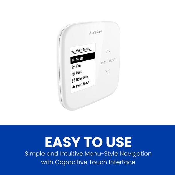 AprilAire S86NMU 7-Day Universal Programmable Thermostat with Color Screen  S86NMU - The Home Depot
