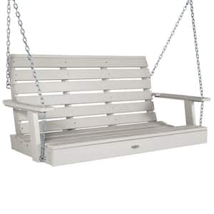 Riverside 4ft. 2-Person Cove Gray Recycled Plastic Porch Swing