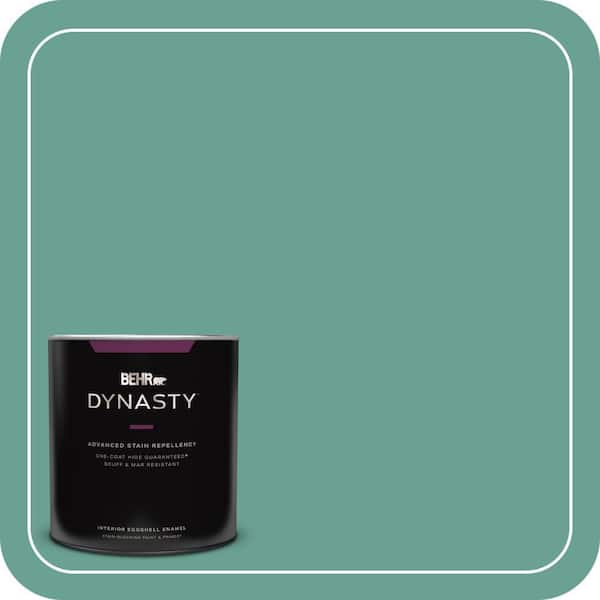BEHR DYNASTY 1 qt. #T17-15 Jade Dragon Eggshell Enamel Interior Stain-Blocking Paint and Primer