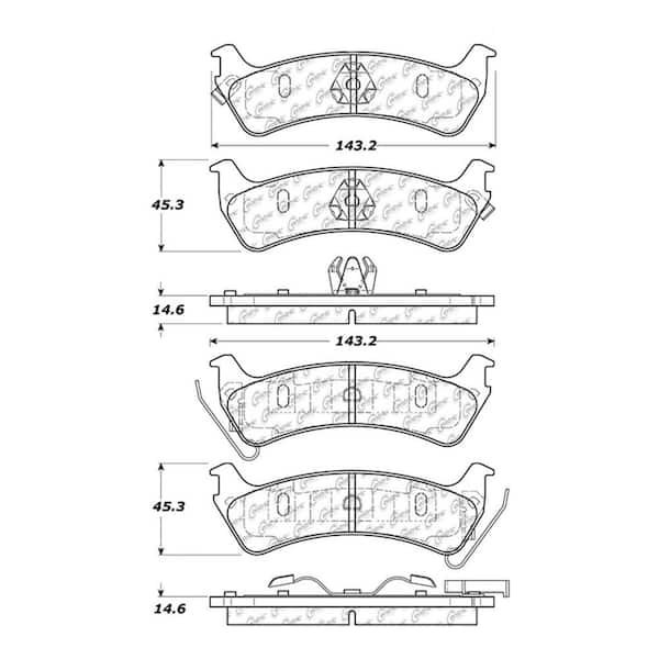 Centric Parts Disc Brake Pad Set 1998 Jeep Grand Cherokee