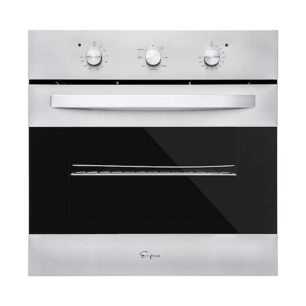 Empava 24 in. Single Electric Wall Oven with Convection Fan in Stainless Steel