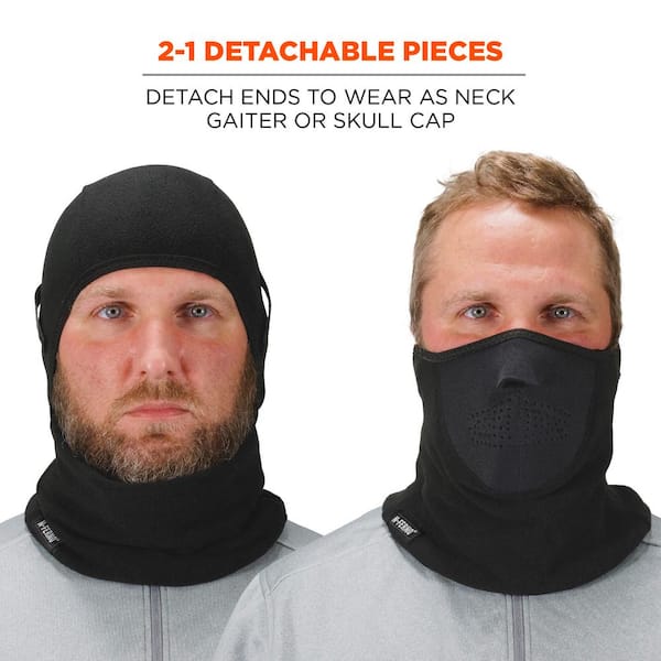 N-Ferno Black 2-Piece Fleece/Neoprene Balaclava