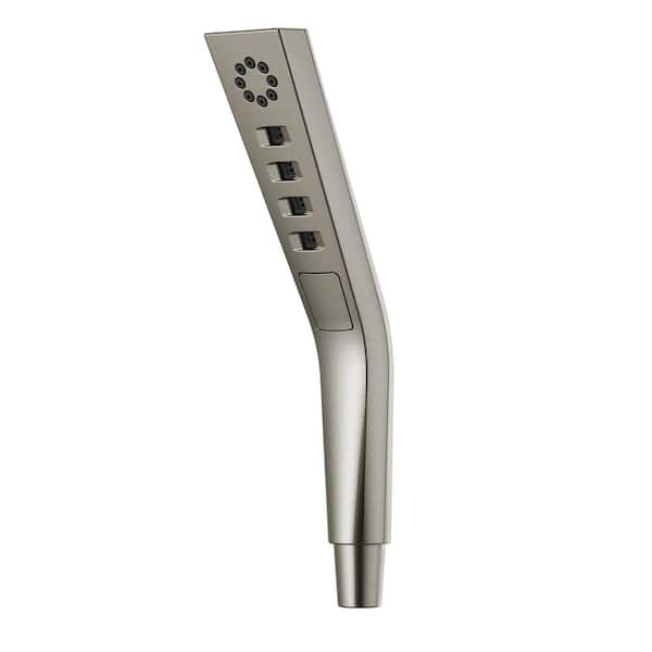 Delta 3-Spray Patterns 1.75 GPM 1.81 in. Wall Mount Handheld Shower Head with H2Okinetic in Lumicoat Stainless