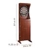 Hathaway Outlaw Free Standing Dart Board and Cabinet Set - Cherry BG1040 -  The Home Depot