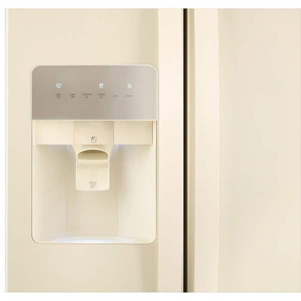 Whirlpool 36 in. 24.6 cu. ft. Side by Side Refrigerator in Biscuit