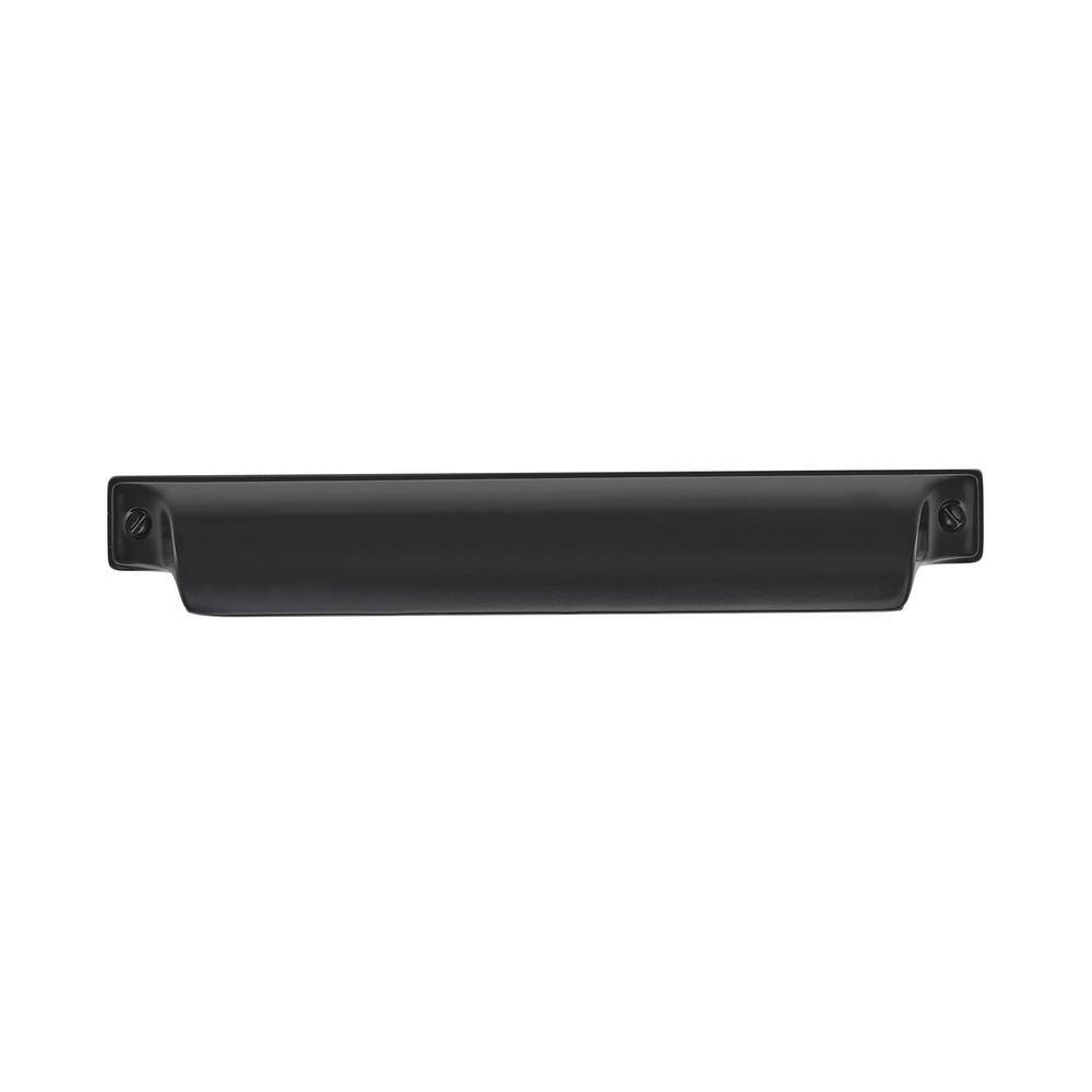 Matte Black Modern Industrial Cup Cabinet Pull