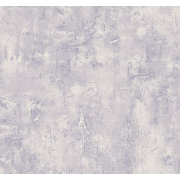 Seabrook Designs Embossed Vinyl Faux Plaster Violet Ash Vinyl Strippable Roll (Covers 60.75 sq. ft.)