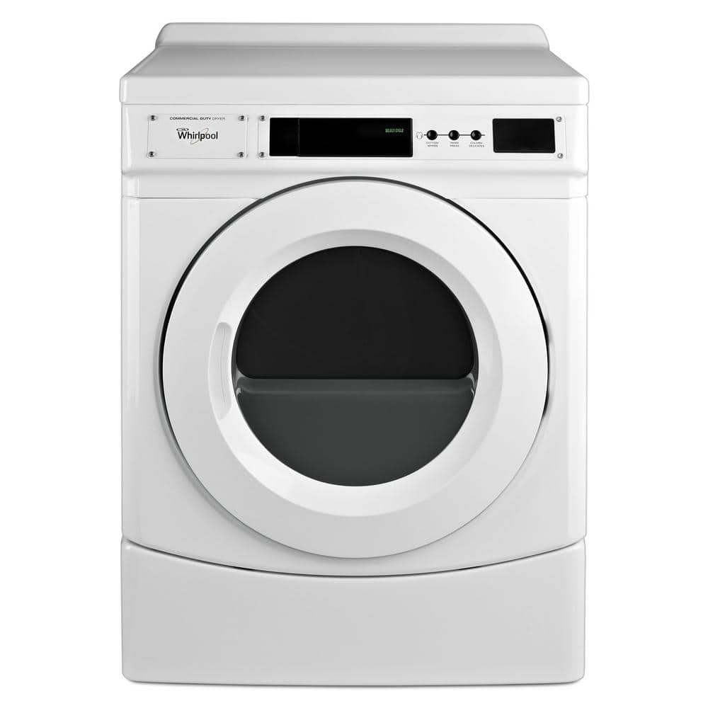 Whirlpool 6.7 cu. ft. 240 Volt White Commercial Electric Vented Dryer