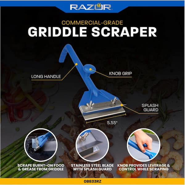 Grill Scraper Heavy Duty Griddle Scraper with 5 Blades Flat Top Grill  Accessorie