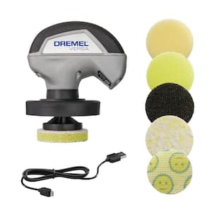 Versa 4-Volt Rotary Power Scrubber Kit with Scrub Daddy Cleaning Sponge Pads