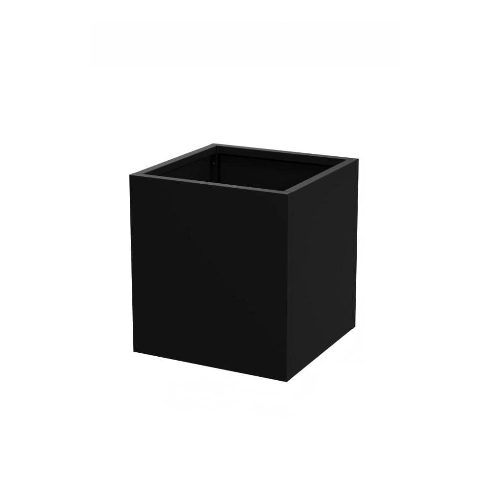 18 in. H x 17 in. W Black Outdoor Metal Planter Pot with Drainage Hole Large Tall Planters for Patio & Indoor Use price history on PriceWatchPro