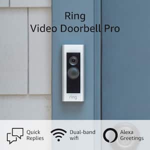 Video Doorbell Pro - Smart Wired WiFi Doorbell Camera with Color Video Previews, Night Vision and Quick Replies