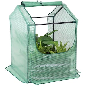 Sunnydaze 2 ft. x 2 ft. x 3 ft. - Steel and Polyethylene - Green - Greenhouse with 2-Doors
