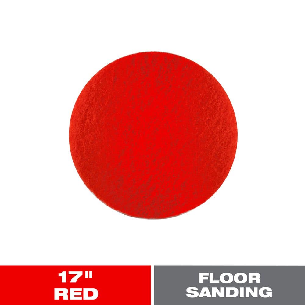 DIABLO 17 in. Non-Woven Red Buffer Pad DCR170REDM01G - The Home Depot